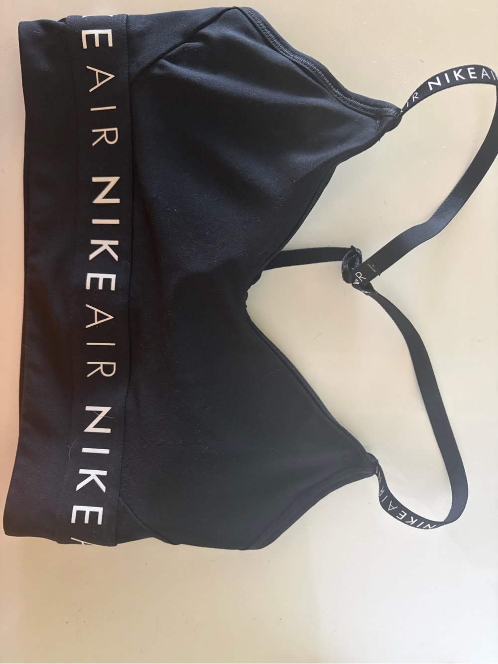 Nike Black Air Logo Stretch Sports Bralette